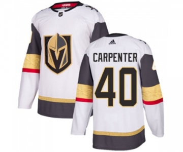 Youth Adidas Vegas Golden Knights #40 Ryan Carpenter Authentic White Away NHL Jersey