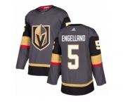 Youth Adidas Vegas Golden Knights #5 Deryk Engelland Authentic Gray Home NHL Jersey