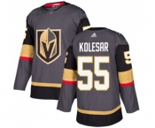 Youth Adidas Vegas Golden Knights #55 Keegan Kolesar Authentic Gray Home NHL Jersey