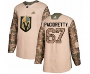 Youth Adidas Vegas Golden Knights #67 Max Pacioretty Authentic Camo Veterans Day Practice NHL Jersey