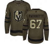 Youth Adidas Vegas Golden Knights #67 Max Pacioretty Authentic Green Salute to Service NHL Jersey