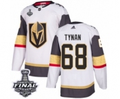 Youth Adidas Vegas Golden Knights #68 T.J. Tynan Authentic White Away 2018 Stanley Cup Final NHL Jersey