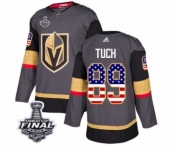 Youth Adidas Vegas Golden Knights #89 Alex Tuch Authentic Gray USA Flag Fashion 2018 Stanley Cup Final NHL Jersey