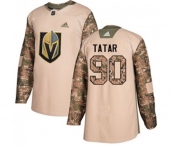 Youth Adidas Vegas Golden Knights #90 Tomas Tatar Authentic Camo Veterans Day Practice NHL Jersey