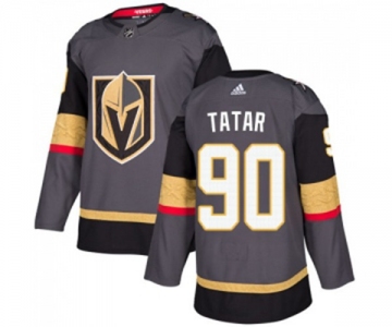 Youth Adidas Vegas Golden Knights #90 Tomas Tatar Authentic Gray Home NHL Jersey