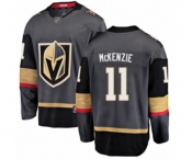 Youth Vegas Golden Knights #11 Curtis McKenzie Authentic Black Home Fanatics Branded Breakaway NHL Jersey