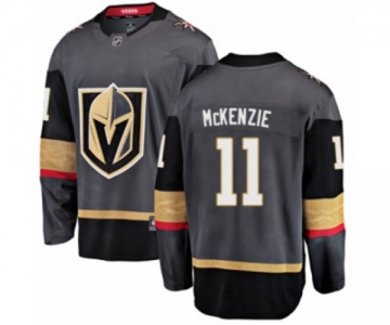 Youth Vegas Golden Knights #11 Curtis McKenzie Authentic Black Home Fanatics Branded Breakaway NHL Jersey