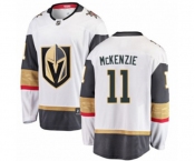 Youth Vegas Golden Knights #11 Curtis McKenzie Authentic White Away Fanatics Branded Breakaway NHL Jersey