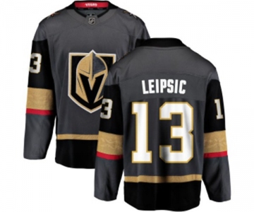 Youth Vegas Golden Knights #13 Brendan Leipsic Authentic Black Home Fanatics Branded Breakaway NHL Jersey