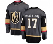 Youth Vegas Golden Knights #17 Vegas Strong Authentic Black Home Fanatics Branded Breakaway NHL Jersey