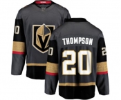 Youth Vegas Golden Knights #20 Paul Thompson Authentic Black Home Fanatics Branded Breakaway NHL Jersey