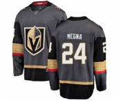 Youth Vegas Golden Knights #24 Jaycob Megna Authentic Black Home Fanatics Branded Breakaway Hockey Jersey