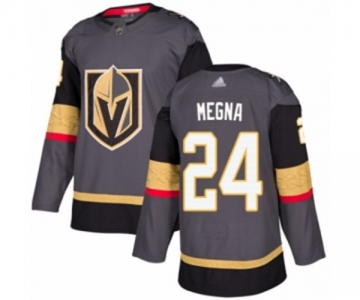 Youth Vegas Golden Knights #24 Jaycob Megna Authentic Gray Home Hockey Jersey