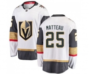 Youth Vegas Golden Knights #25 Stefan Matteau Authentic White Away Fanatics Branded Breakaway NHL Jersey