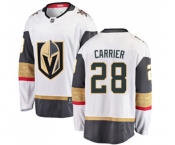 Youth Vegas Golden Knights #28 William Carrier Authentic White Away Fanatics Branded Breakaway NHL Jersey