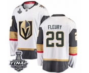 Youth Vegas Golden Knights #29 Marc-Andre Fleury Authentic White Away Fanatics Branded Breakaway 2018 Stanley Cup Final NHL Jersey