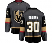 Youth Vegas Golden Knights #30 Malcolm Subban Authentic Black Home Fanatics Branded Breakaway NHL Jersey