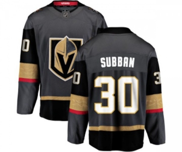 Youth Vegas Golden Knights #30 Malcolm Subban Authentic Black Home Fanatics Branded Breakaway NHL Jersey