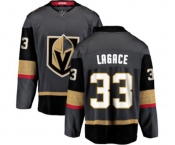 Youth Vegas Golden Knights #33 Maxime Lagace Authentic Black Home Fanatics Branded Breakaway NHL Jersey