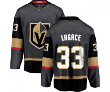 Youth Vegas Golden Knights #33 Maxime Lagace Authentic Black Home Fanatics Branded Breakaway NHL Jersey