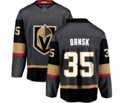 Youth Vegas Golden Knights #35 Oscar Dansk Authentic Black Home Fanatics Branded Breakaway NHL Jersey