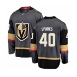 Youth Vegas Golden Knights #40 Garret Sparks Authentic Black Home Fanatics Branded Breakaway Hockey Jersey