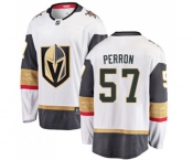 Youth Vegas Golden Knights #57 David Perron Authentic White Away Fanatics Branded Breakaway NHL Jersey