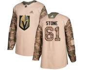 Youth Vegas Golden Knights #61 Mark Stone Authentic Camo Veterans Day Practice Hockey Jersey