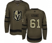 Youth Vegas Golden Knights #61 Mark Stone Authentic Green Salute to Service Hockey Jersey