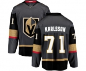 Youth Vegas Golden Knights #71 William Karlsson Authentic Black Home Fanatics Branded Breakaway NHL Jersey