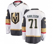 Youth Vegas Golden Knights #71 William Karlsson Authentic White Away Fanatics Branded Breakaway NHL Jersey