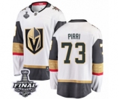 Youth Vegas Golden Knights #73 Brandon Pirri Authentic White Away Fanatics Branded Breakaway 2018 Stanley Cup Final NHL Jersey