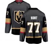 Youth Vegas Golden Knights #77 Brad Hunt Authentic Black Home Fanatics Branded Breakaway NHL Jersey