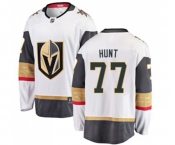 Youth Vegas Golden Knights #77 Brad Hunt Authentic White Away Fanatics Branded Breakaway NHL Jersey