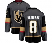 Youth Vegas Golden Knights #8 Griffin Reinhart Authentic Black Home Fanatics Branded Breakaway NHL Jersey