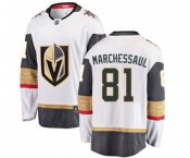 Youth Vegas Golden Knights #81 Jonathan Marchessault Authentic White Away Fanatics Branded Breakaway NHL Jersey