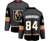 Youth Vegas Golden Knights #84 Mikhail Grabovski Authentic Black Home Fanatics Branded Breakaway NHL Jersey