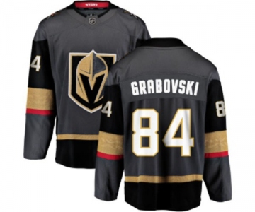 Youth Vegas Golden Knights #84 Mikhail Grabovski Authentic Black Home Fanatics Branded Breakaway NHL Jersey