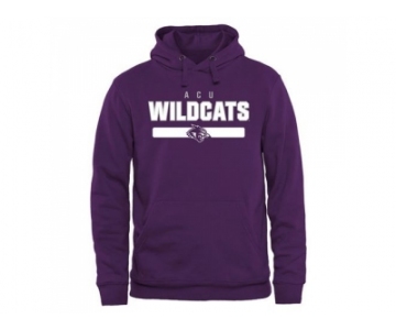 Abilene Christian University Wildcats Team Strong Pullover Hoodie Purple