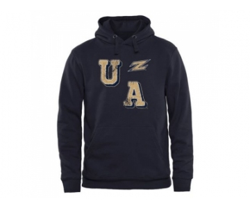 Akron Zips Acronym Pullover Hoodie Navy Blue