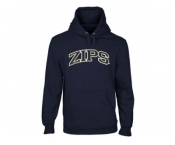 Akron Zips Arch Name Pullover Hoodie Navy Blue