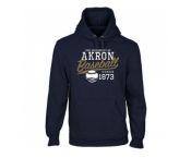 Akron Zips Ballpark Pullover Hoodie Navy Blue