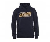 Akron Zips Double Bar Pullover Hoodie Navy