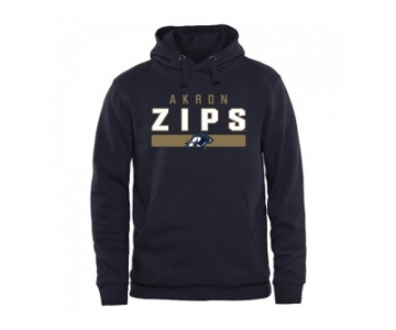 Akron Zips Midsize Arch Pullover Hoodie Navy Blue