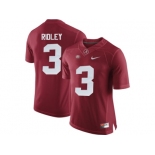 2016 Alabama Crimson Tide Calvin Ridley #3 College Football Limited Jersey - Crimson