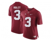 2016 Alabama Crimson Tide Calvin Ridley #3 College Football Limited Jersey - Crimson