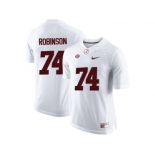 2016 Alabama Crimson Tide Cam Robinson #74 College Football Limited Jersey - White