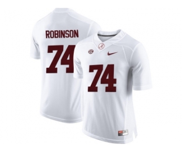 2016 Alabama Crimson Tide Cam Robinson #74 College Football Limited Jersey - White