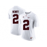 2016 Alabama Crimson Tide Derrick Henry #2 College Football Limited Jersey - White