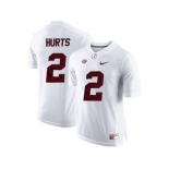 2016 Alabama Crimson Tide Jalen Hurts #2 College Football Limited Jerseys - White